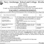 Navy Anchorage School and College এ শিক্ষক নিয়োগ