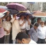 বৃষ্টি উপেক্ষা করে জাতীয়করণের অন্দোলন অব্যাহত