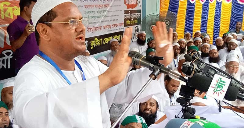 আমরা এই সরকারকে বৈধ মনে করি না : কুষ্টিয়ায় চরমোনাই পীর