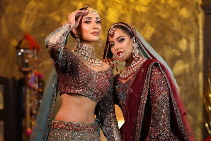 লিনা খানের কোরিওগ্রাফিতে বধূ বেশে যারা